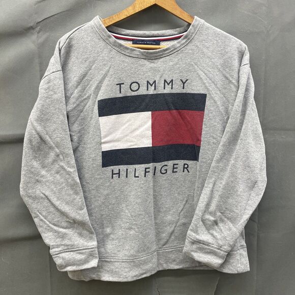 Tommy Hilfiger Sweater Grey Crewneck Men's M - Picture 1 of 9